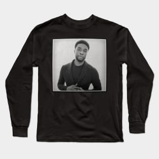 Chadwick Boseman Pillow Long Sleeve T-Shirt